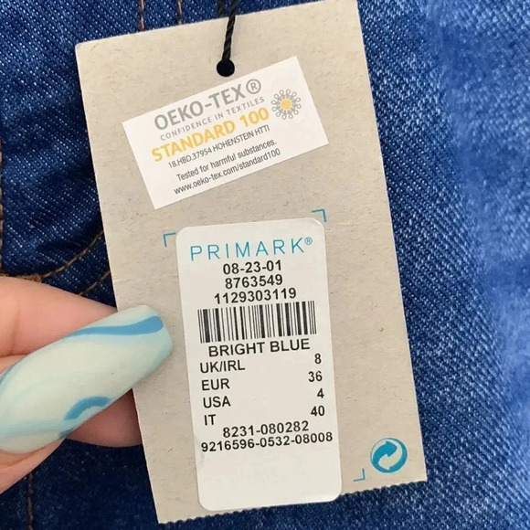 Primary Denim & Co Distressed Denim Shorts - Picture 3 of 5